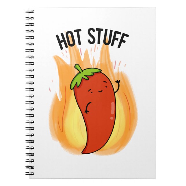 Cuaderno Cosa Caliente Chiste Pimiento Rojo Picante (Frente)