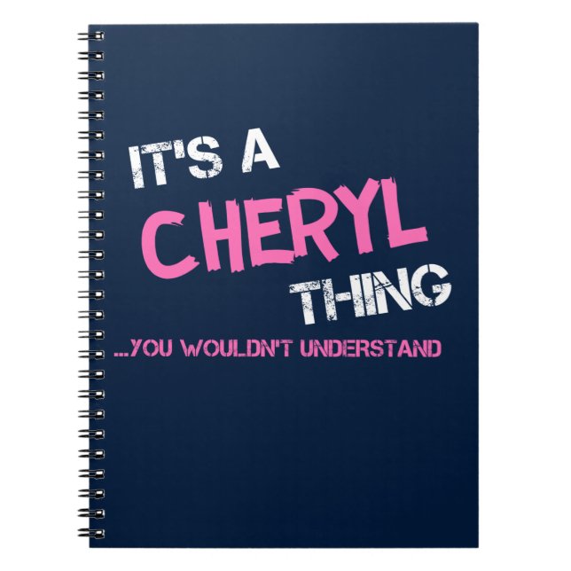 Cuaderno Cosa de Cheryl que no entenderías (Frente)