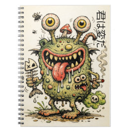 Cuaderno Cosa rara Dibujo de dibujos animados de Monter niñ