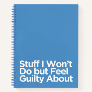 Cuaderno Cosas azules divertidas de las que no haré pero me