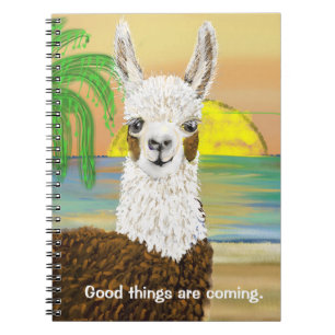 Cuaderno Cosas Buenas Vienen Mamá Llama