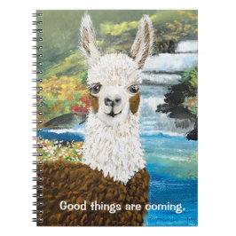 Cuaderno Cosas Buenas Vienen Mamá Llama