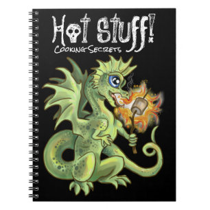 Cuaderno ¡Cosas calientes! Lil marshmellow asando dragón