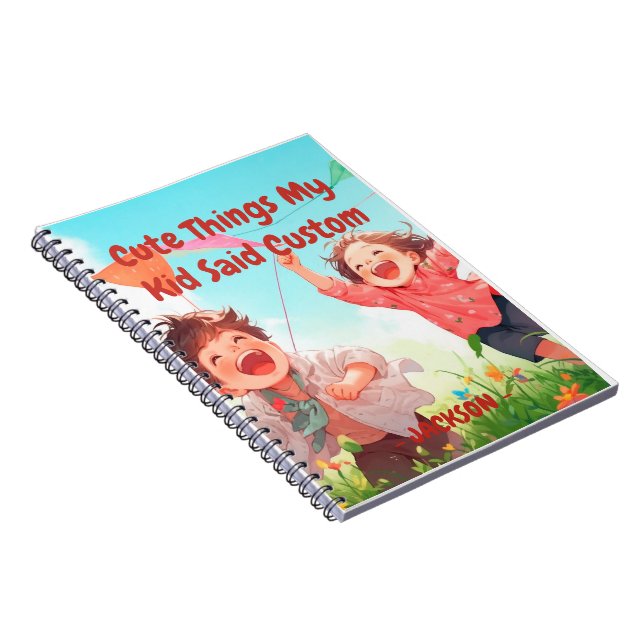 Cuaderno Cosas Cuestas Que Mi Niño Dijo Personalizado (Lado Derecho)