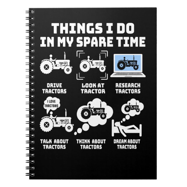 Cuaderno Cosas De Tractor Que Hago En Mi Farme De Tractor D (Frente)