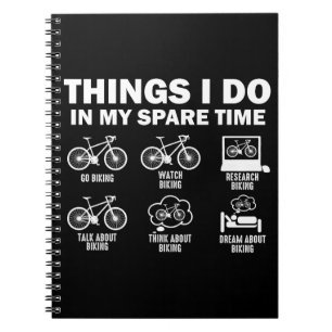 Cuaderno Cosas divertidas en bicicleta que hago en mi tiemp