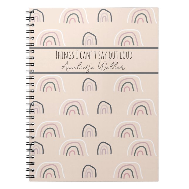 Cuaderno Cosas Divertidas Personalizadas Que No Puedo Decir (Frente)