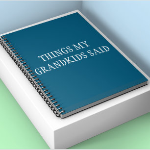 Cuaderno Cosas Divertidas que Dijeron los Nietos para los A