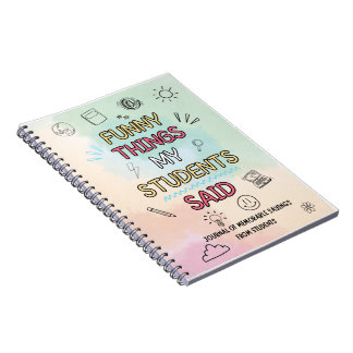 Cuaderno Cosas divertidas que mi alumno dijo diario