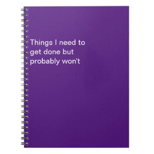 Cuaderno Cosas divertidas que necesito hacer pero probablem