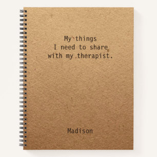 Cuaderno Cosas divertidas que necesito para compartir notas