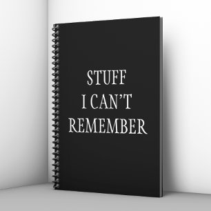 Cuaderno Cosas divertidas que no puedo recordar el bloc de 