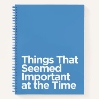 Cuaderno Cosas humorísticas que parecían importantes en ese