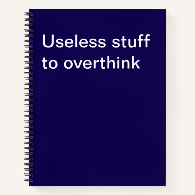 Cuaderno Cosas inútiles para darle vueltas (Anverso)