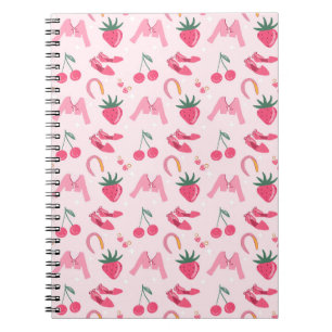 Cuaderno Cosas lindas de dibujos animados para chicas patró