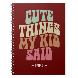 Cuaderno Cosas lindas que dijo mi hijo regalo para mamá