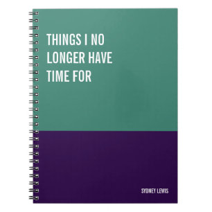 Cuaderno Cosas para las que ya no tengo tiempo Divertido y 