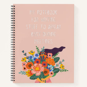 Cuaderno Cosas para parecer ocupado durante reuniones diver