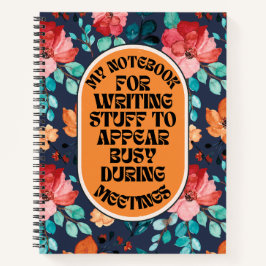 Cuaderno Cosas Para Parecer Ocupado Durante Reuniones Diver