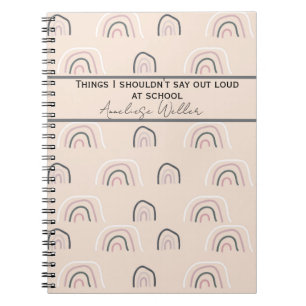 Cuaderno Cosas Personalizadas que No Debería Decir en Voz A