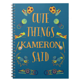 Cuaderno Cosas personalizadas y bonitas que mi hijo dijo en
