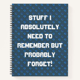 Cuaderno Cosas que absolutamente necesito recordar