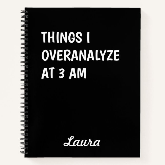 Cuaderno Cosas que exagero a las 3 am (Anverso)