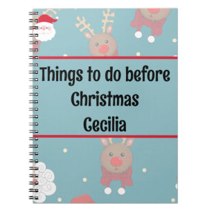 Cuaderno "Cosas que hacer antes que Navidades"