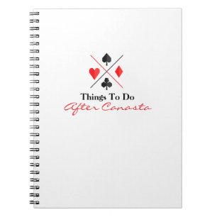 Cuaderno Cosas que hacer después de Canasta