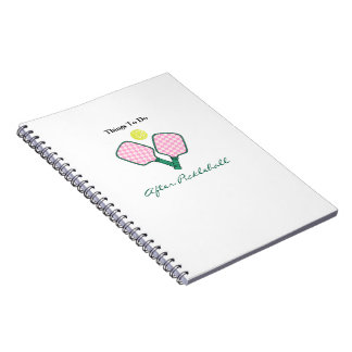 Cuaderno Cosas que hacer después de Pickleball