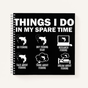 Cuaderno Cosas Que Hago En Mi Pesca De Tiempo Libre