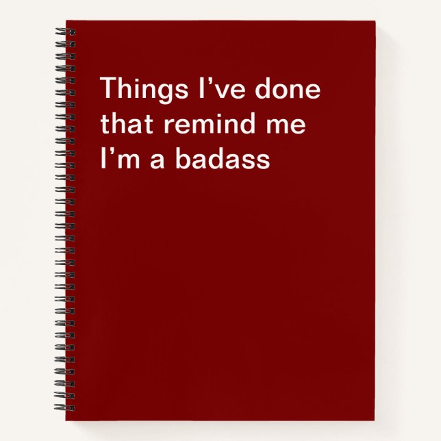 Cuaderno Cosas que he hecho que me recuerdan que soy una pe (Anverso)