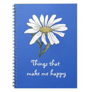 Cuaderno Cosas que me hacen feliz portátil