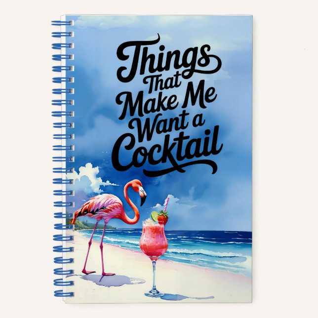 Cuaderno Cosas que me hacen querer beber (Anverso)