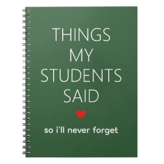 Cuaderno Cosas que mis alumnos dijeron Memoria de la profes