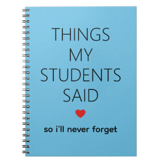 Cuaderno Cosas que mis alumnos dijeron Memoria de maestro C