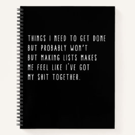 Cuaderno Cosas que necesito hacer, pero probablemente no se
