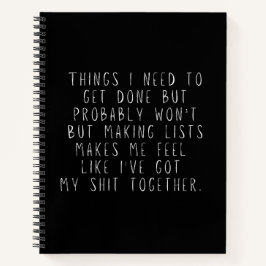 Cuaderno Cosas que necesito hacer, pero probablemente no se
