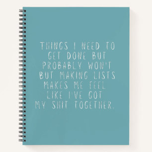 Cuaderno Cosas que necesito hacer, pero probablemente no se