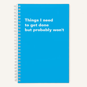 Cuaderno Cosas que necesito que me hagan graciosas diciendo