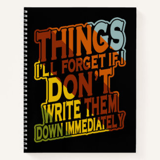 Cuaderno Cosas que olvidaré si no las escribo