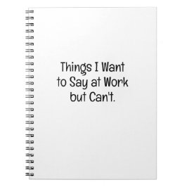 Cuaderno Cosas que quiero decir en el trabajo Compañero de