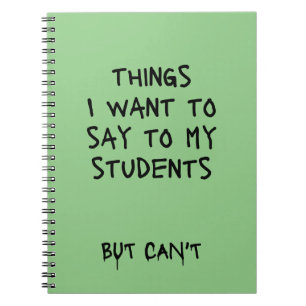 Cuaderno Cosas que quiero decirles a mis estudiantes pero q