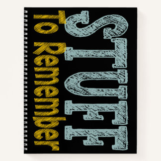 Cuaderno Cosas que recordar