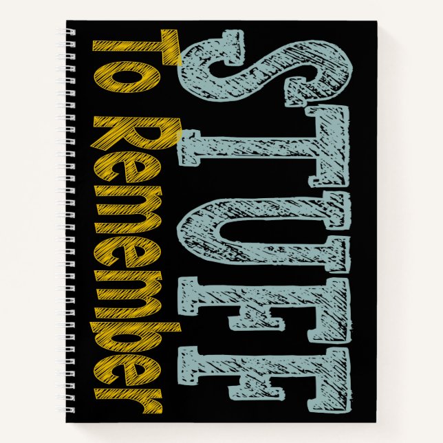 Cuaderno Cosas que recordar (Anverso)