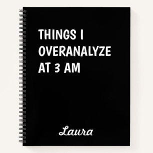 Cuaderno Cosas que sobreanalizo a las 3am