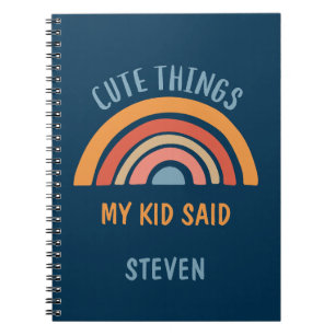 Cuaderno Cosas ricas que mi hijo dijo del arcoiris del Boho
