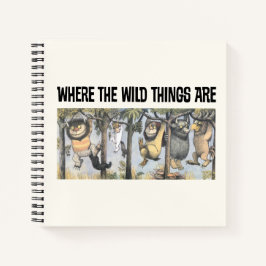 Cuaderno Cosas Salvajes y Max Columpiándose de los Árboles