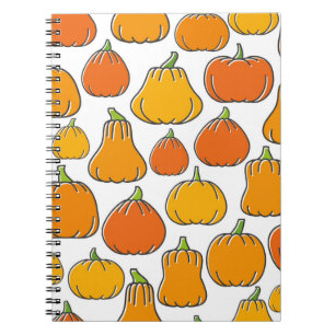 Cuaderno Cosecha de calabaza sin costuras. Orano maduro