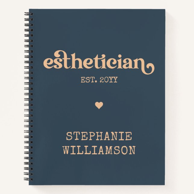 Cuaderno Cosmetólogo estético personalizado (Anverso)